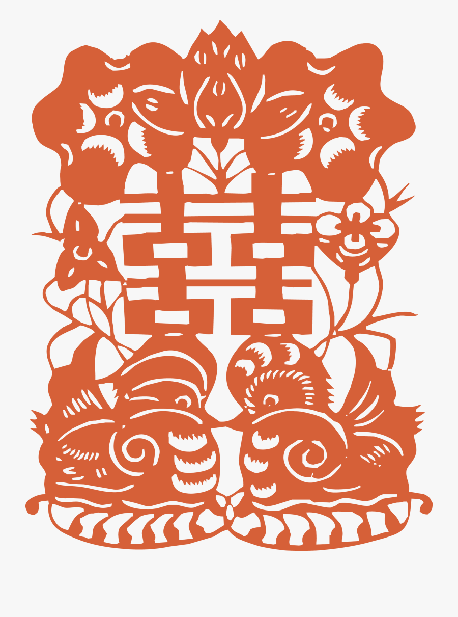 China Cross Stitch Chinese Marriage Pattern - Cross Stitch Patterns Chinese Wedding, Transparent Clipart
