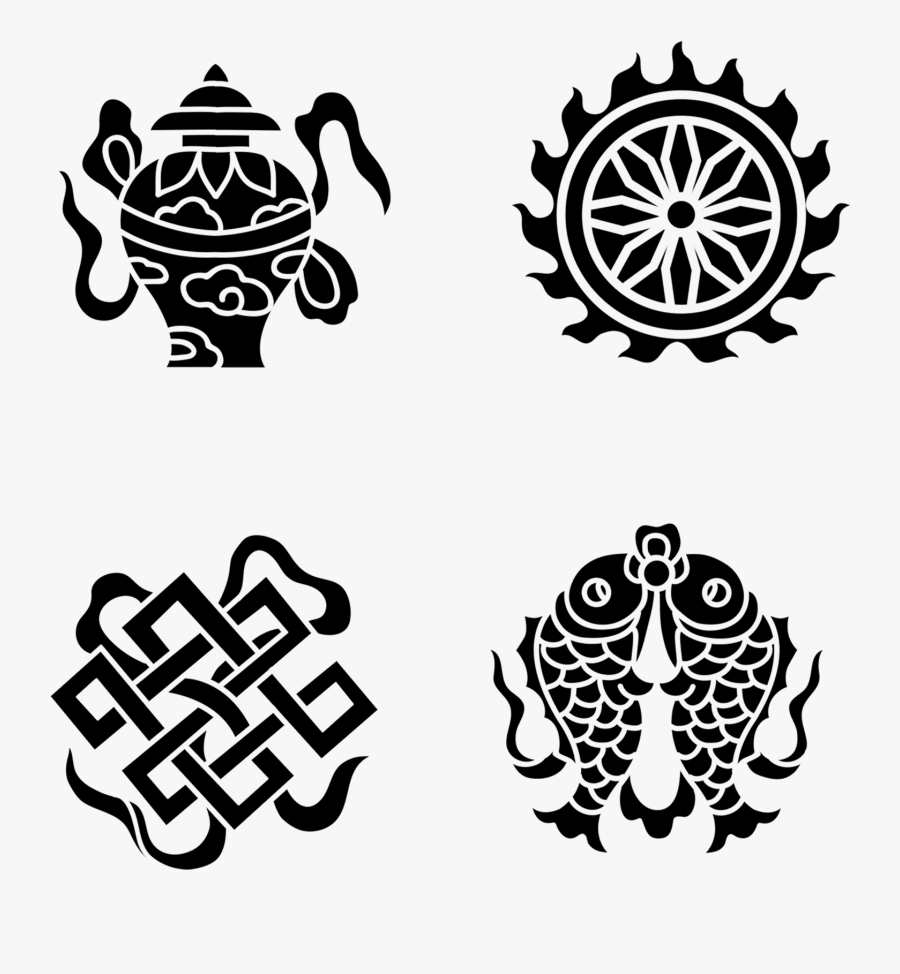 Vines Swirl Png Transparent Image - Buddhist Tattoo Png, Transparent Clipart