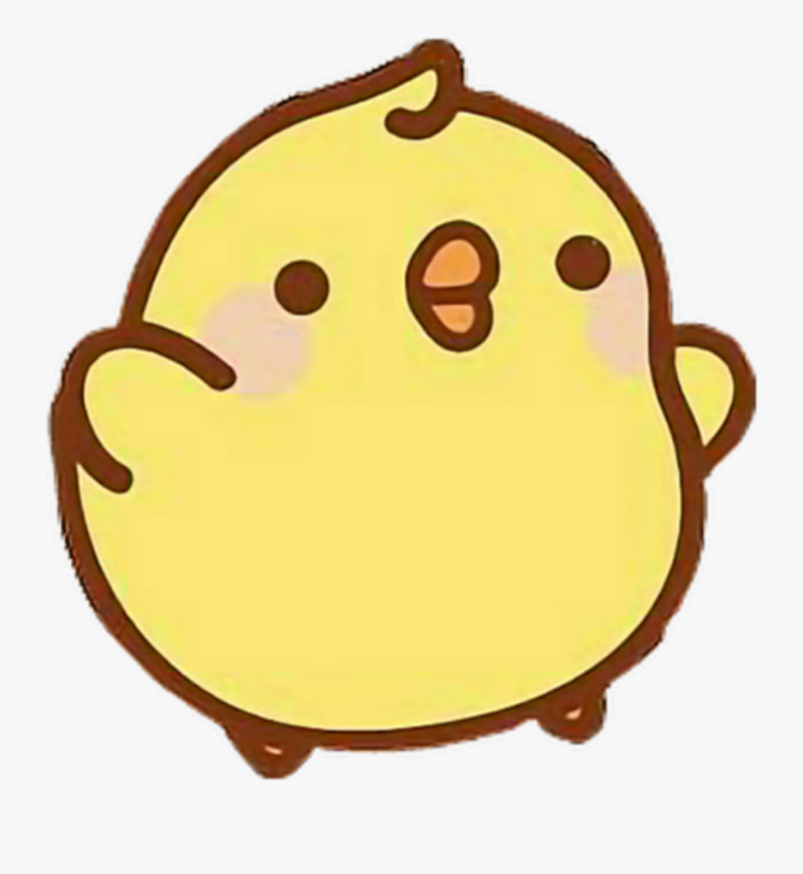 Chick Yellow Yellowchick Tumblr Aesthetic Cute Kawaii - Kawaii Cute Duck Cartoon, Transparent Clipart