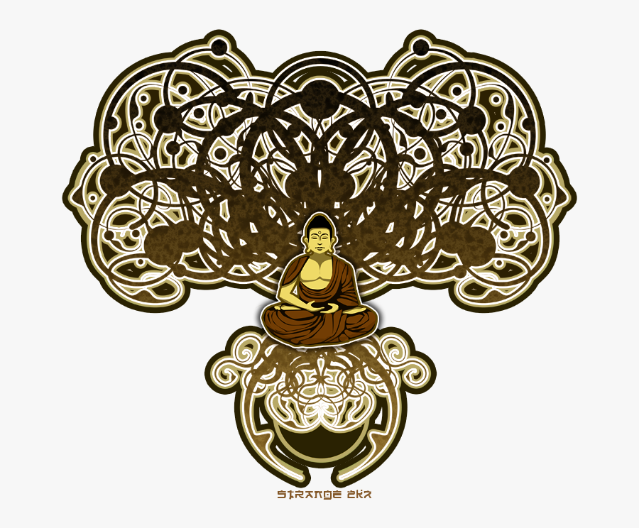 Art Nouveau Buddha Bodhi Tree - Bodhi Tree Tattoo, Transparent Clipart