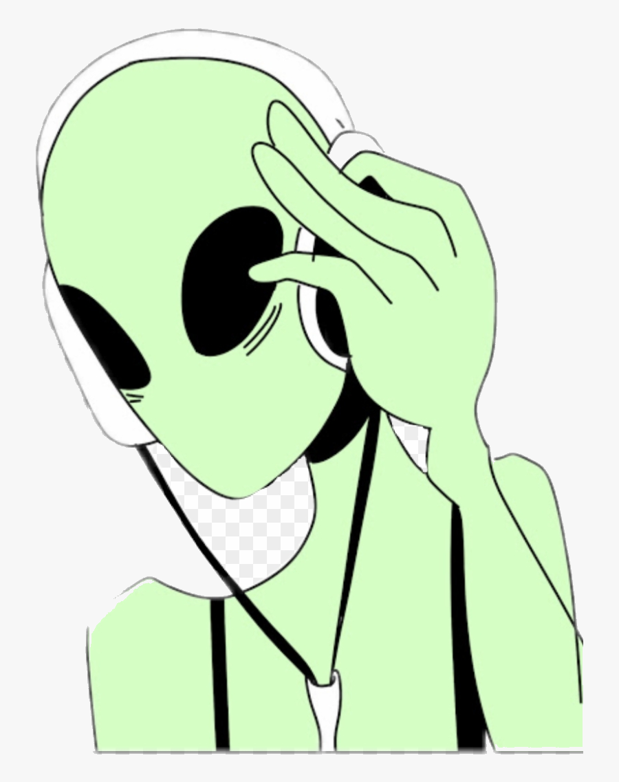 Alien Clipart Kawaii Green Hd X Transparent Png - Kawaii Alien, Transparent Clipart