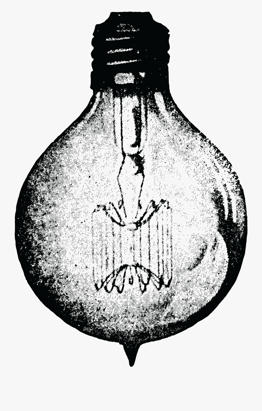Burst Clipart Retro - Clip Art Vintage Light Bulb, Transparent Clipart