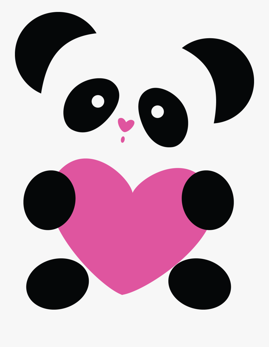 Something Wearing A Crown Kawaii Clipart - Panda Pink Kartun Hd, Transparent Clipart