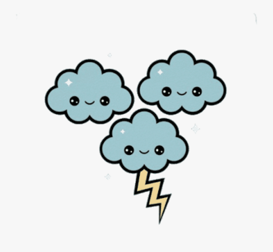 Cloud Clipart Kawaii - Cute Tumblr Png Transparent, Transparent Clipart