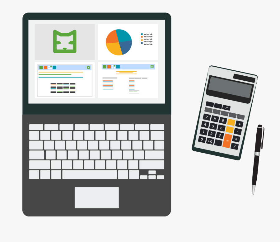 Computer With Government Contractor Dcma Accounting - Computer Keyboard, Transparent Clipart