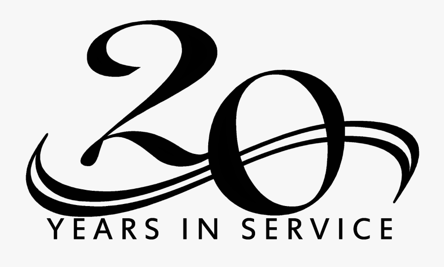 20 Years Long Service, Transparent Clipart