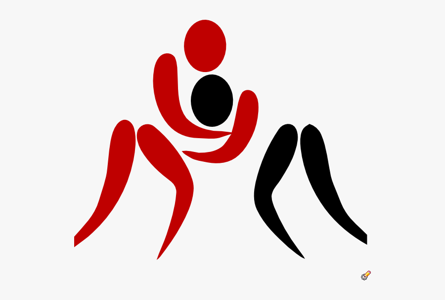 Wrestling Mat Vector - Two Girl Wrestling Clipart, Transparent Clipart