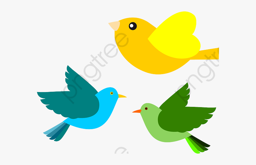 Flying Bird, Bird Clipart, Cartoon Animals, Cartoon - Birds Flying Clipart, Transparent Clipart