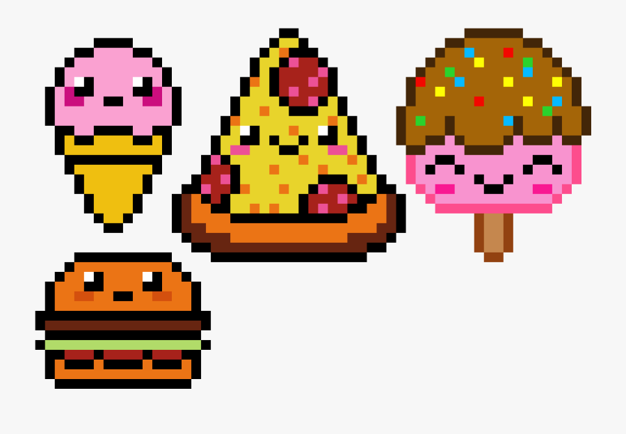 Pixel Art Kawaii Food Clipart , Png Download - Pixel Art Kawaii Food, Transparent Clipart