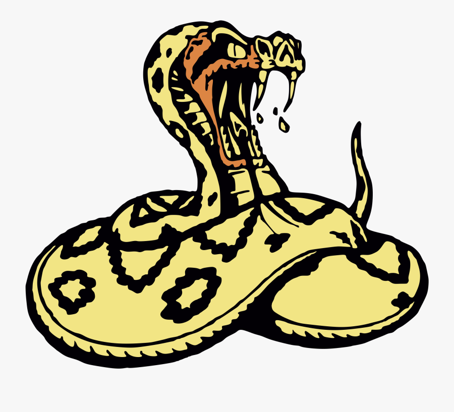 Transparent Rattlesnake Clipart Black And White - Logo Kobra, Transparent Clipart
