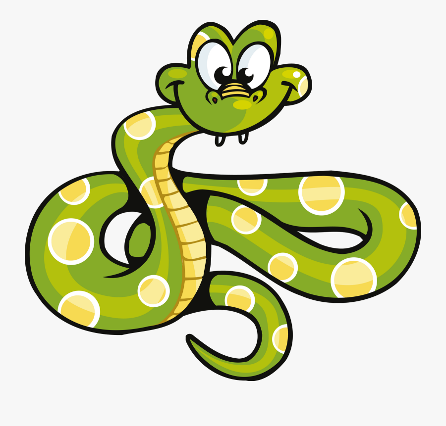 Clip Art Cobra Desenho Png - Transparent Background Cartoon Snake Png, Transparent Clipart