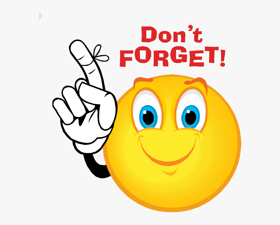 Don T Forget Clipart To Do - Smiley Don T Forget, Transparent Clipart