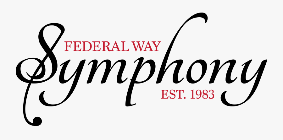 Federal Way Symphony Winter Concert - Calligraphy, Transparent Clipart
