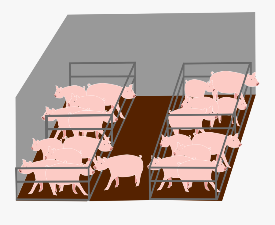 Pig Farm Clip Art, Transparent Clipart