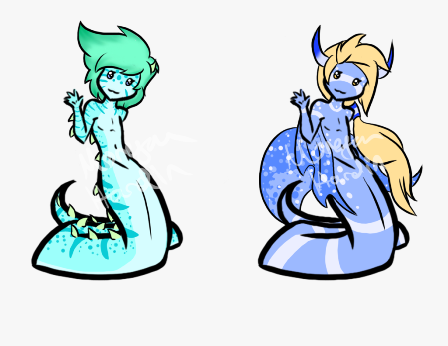 Blue Naga Adopts - Cartoon, Transparent Clipart