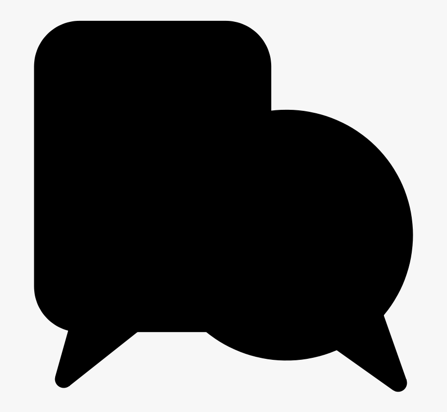 Moodle Discussion Icon - Discussion Black Clipart Transparent, Transparent Clipart