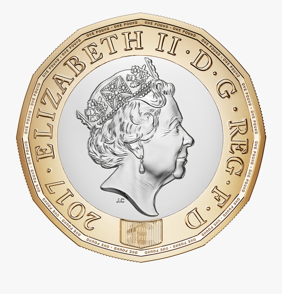 The New Pound Coin - Great Britain 1 Pound 2016, Transparent Clipart