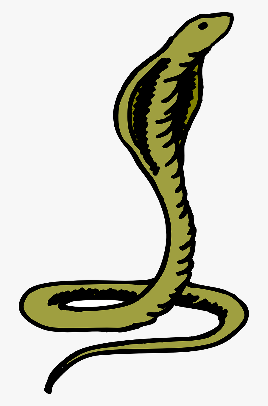 Transparent Snake Emoji Png - Green Cobra, Transparent Clipart