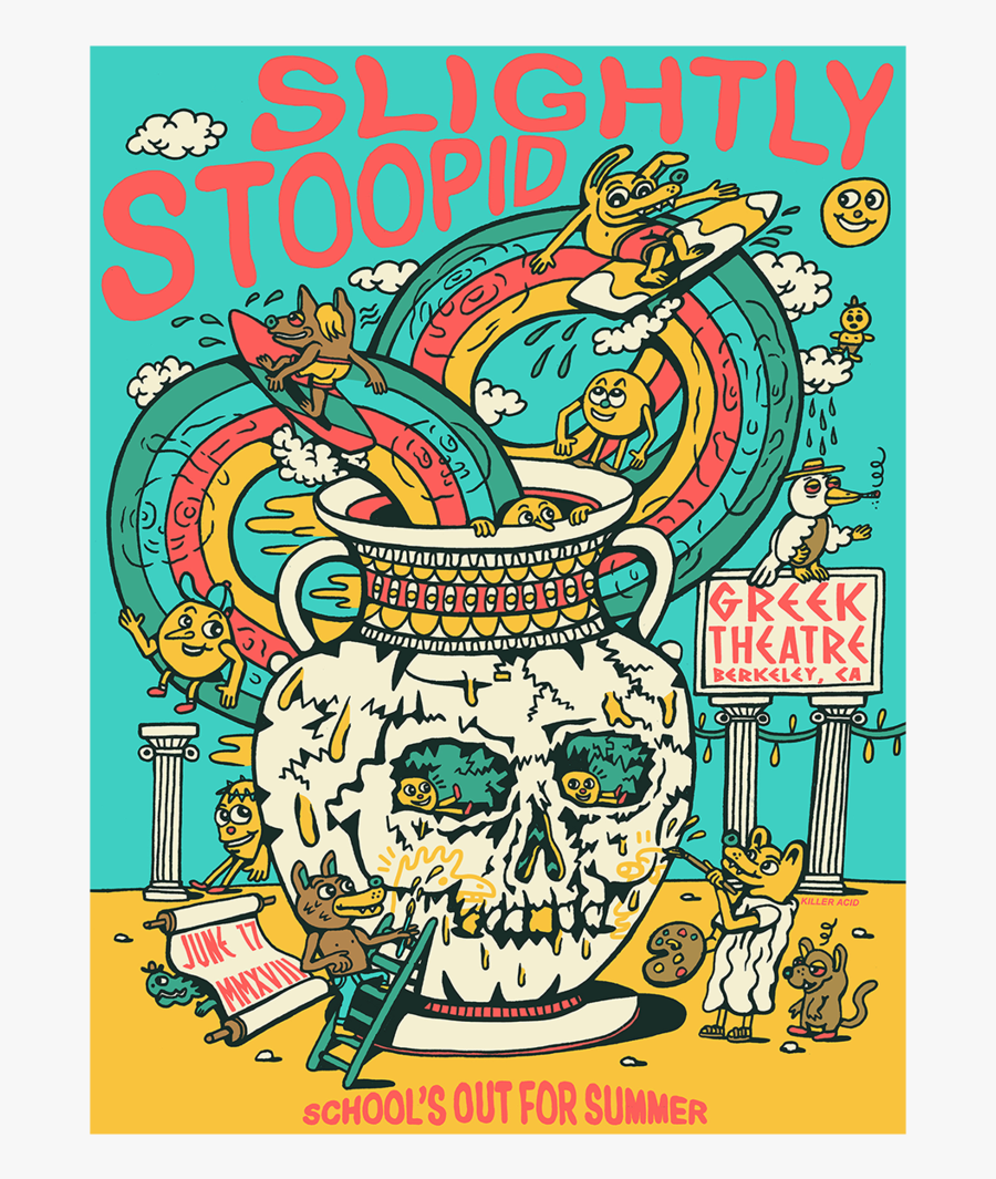 Berkeley, Ca - 6/17/18 Poster - Slightly Stoopid Poster, Transparent Clipart