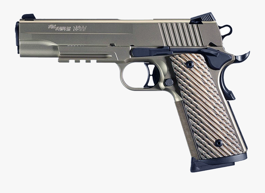 Sig Sauer 1911 Nickel, Siglite, Vector - 1911 Sig Scorpion, Transparent Clipart