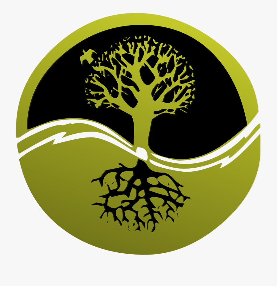 Root, Tree, Logo, Clip Art, Tree Roots, Tree With Roots - Tree Yin Yang Transparent, Transparent Clipart