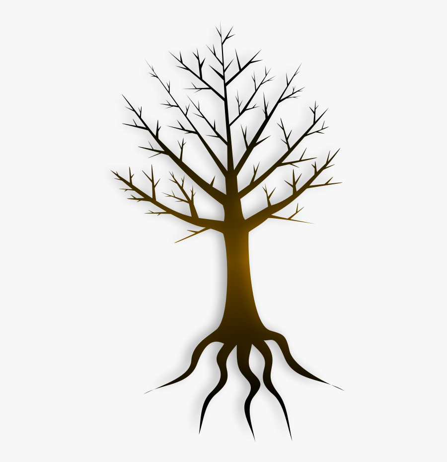 Tree Trunk Clip Art - Árbol Con Raíces Png, Transparent Clipart