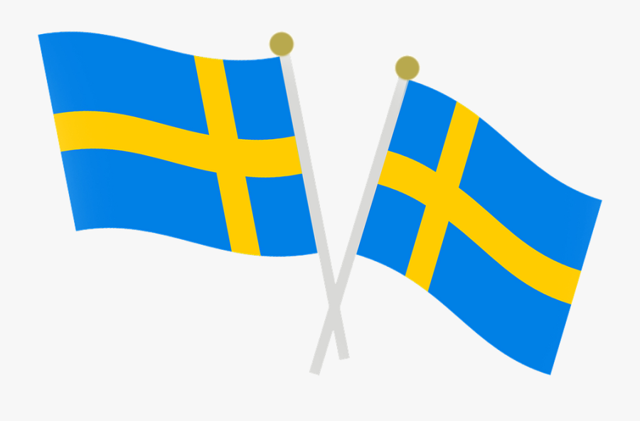 Pennant Banner Cliparts - Swedish Flag Transparent Background, Transparent Clipart