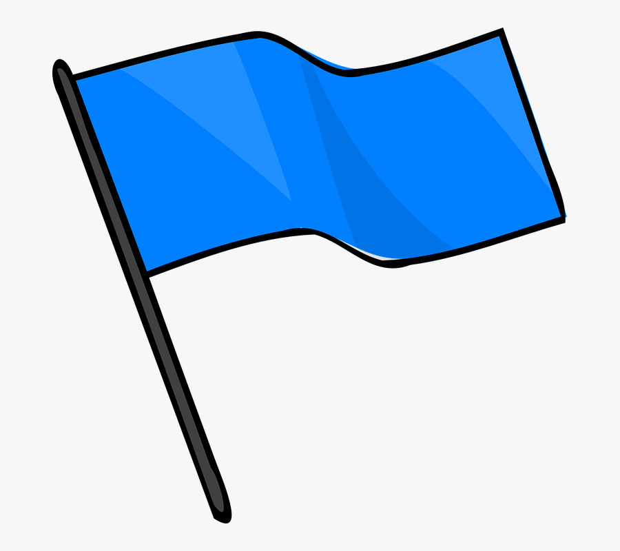 Flag Pencil And In - Blue Flag Clipart, Transparent Clipart