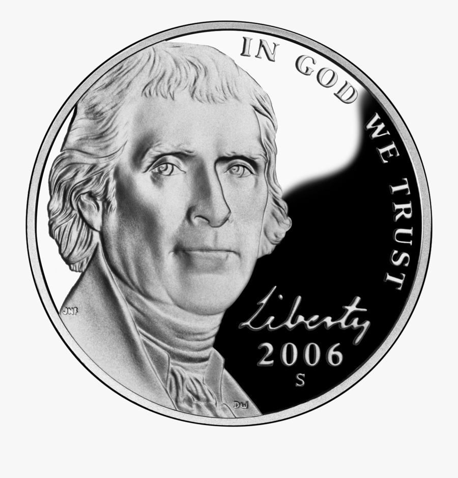 Nickel Clipart Black And White - God We Trust 2006, Transparent Clipart