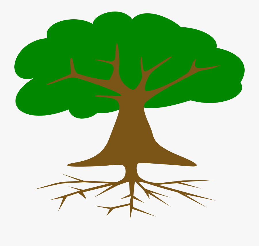 Arbol Con Raices Dibujo, Transparent Clipart