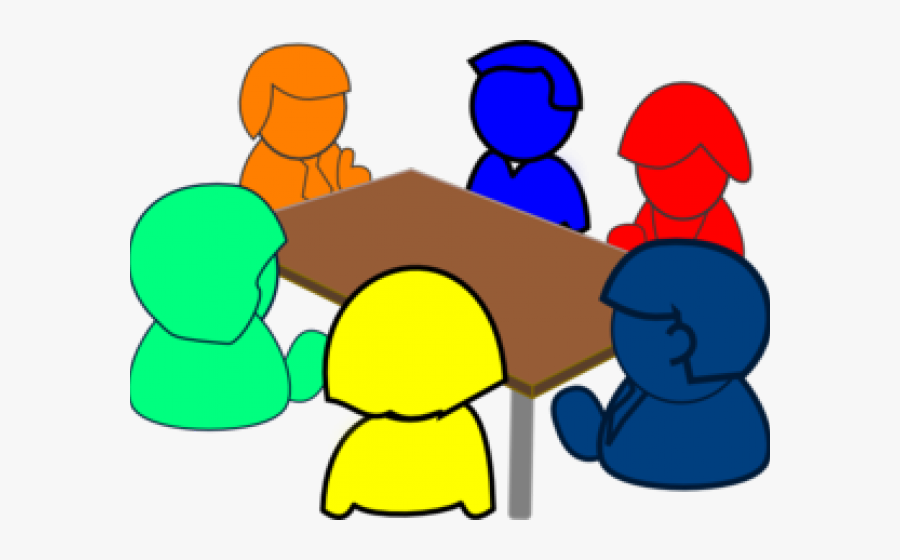 Topic Discussion Cliparts - Round Table Discussion Clipart, Transparent Clipart
