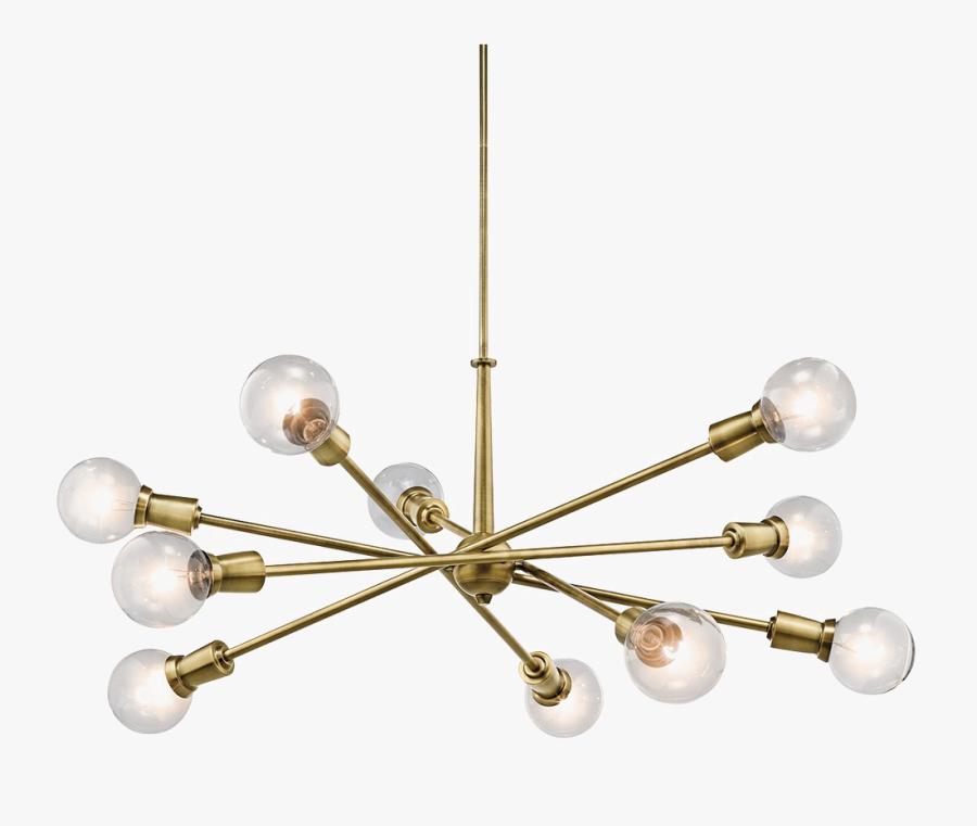 Transparent Gold Chandelier Png - Chandelier, Transparent Clipart