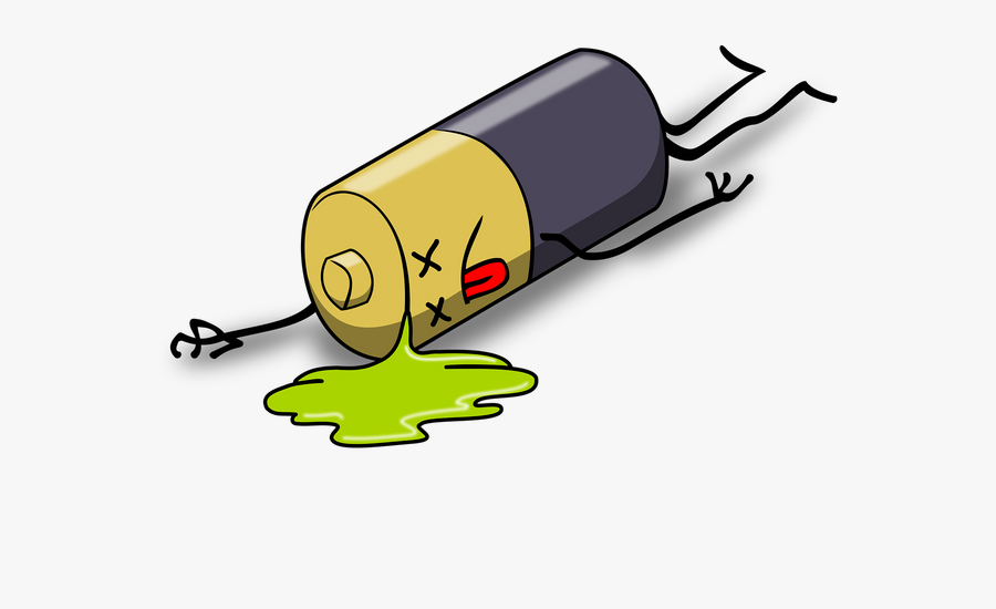 Dead Battery, Transparent Clipart
