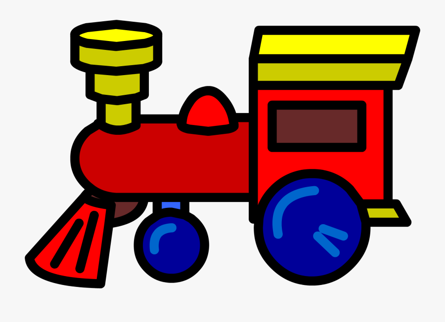 Image - Toy Train For Coloring, Transparent Clipart