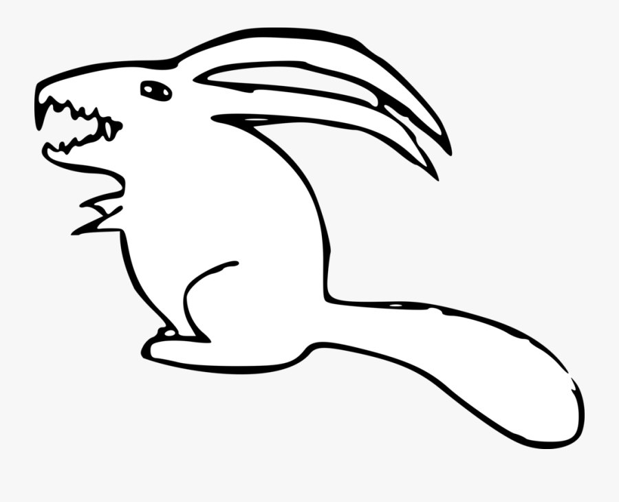Rabbit Clipart Tortoise - Snowshoe Hare Cartoon, Transparent Clipart