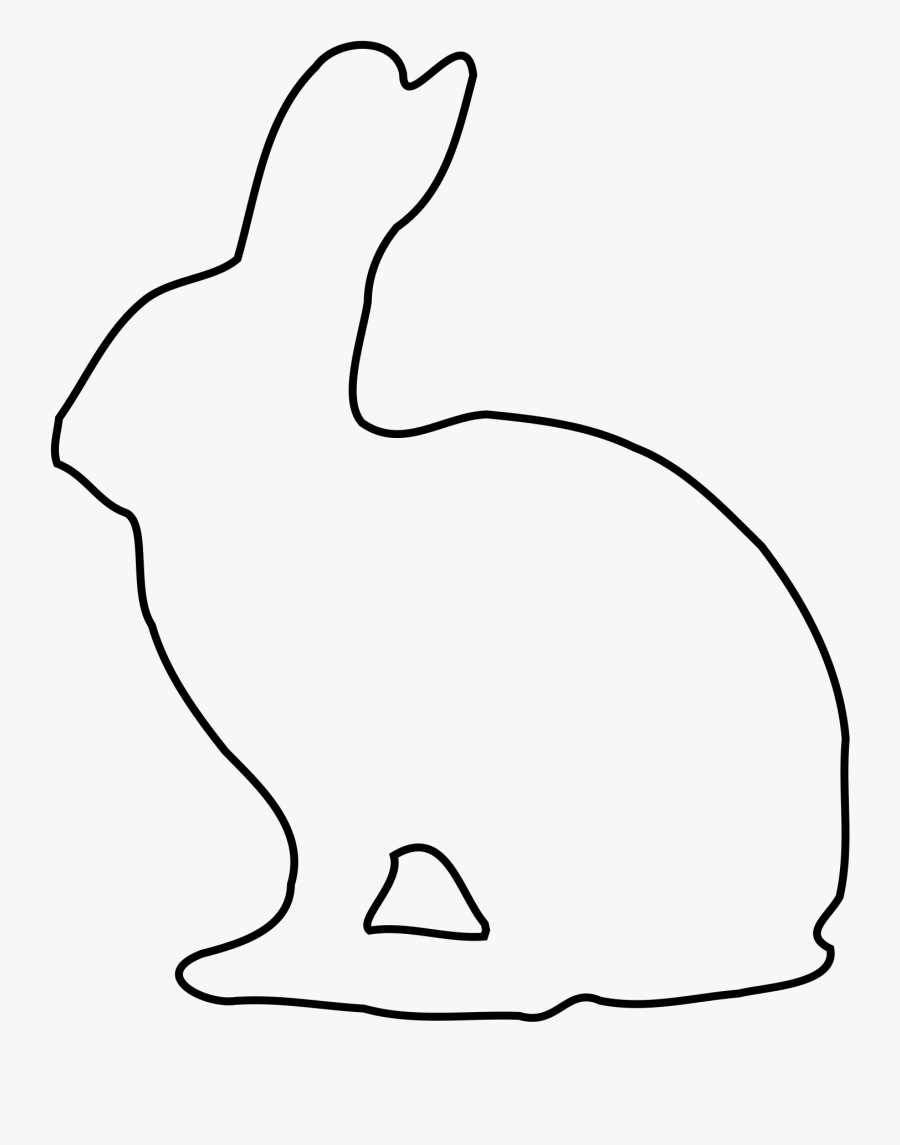 Download Bunny Rabbit Outline Of Leon Escapers Co - Transparent Background Bunny Outline Png, Transparent Clipart