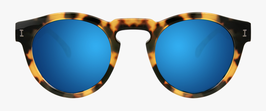 Transparent Sunglass Clipart - Tortoise Glasses Blue Lens, Transparent Clipart