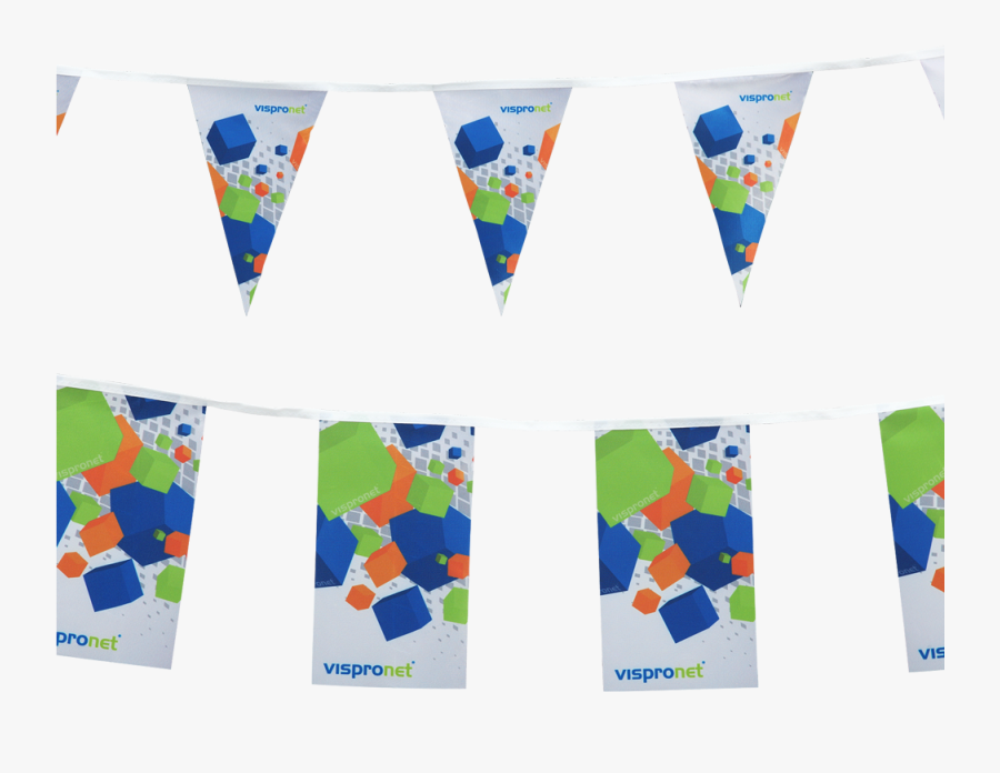 Custom Pennant String Flags, Transparent Clipart