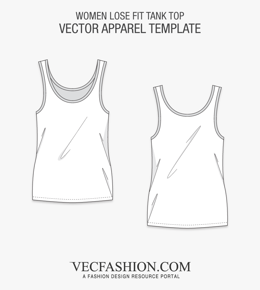 Tops Vests Blouses Vecfashion - Women Tank Top Vector, Transparent Clipart