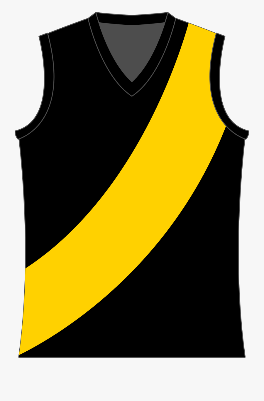 Simpson Football Netball Club - Richmond Tigers Jumper, Transparent Clipart