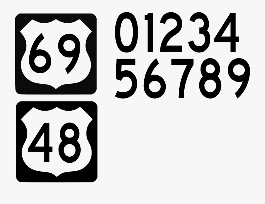 Us Highway Sign Clipart, Vector Clip Art Online, Royalty - Us Highway Sign Vector, Transparent Clipart