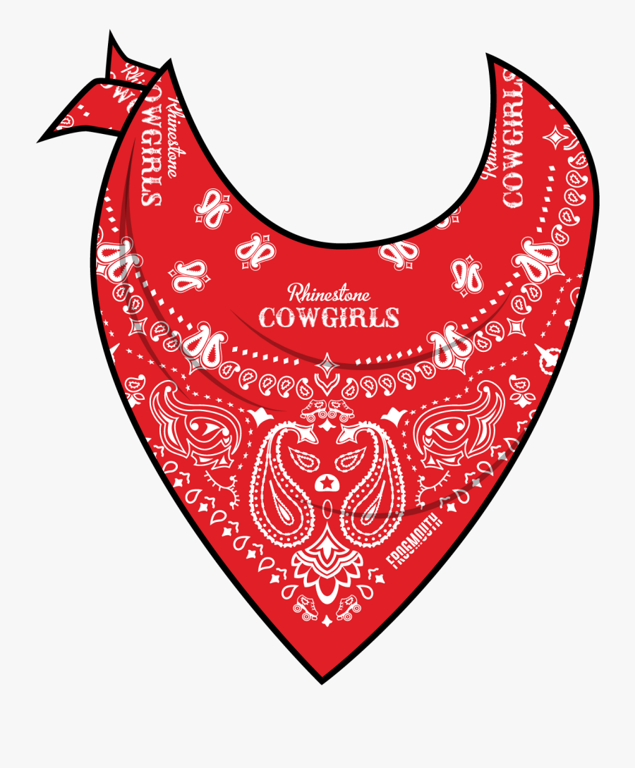 Txrd Rhinestone Cowgirls Reversible Bandana Frogmouth - Bandana Png, Transparent Clipart