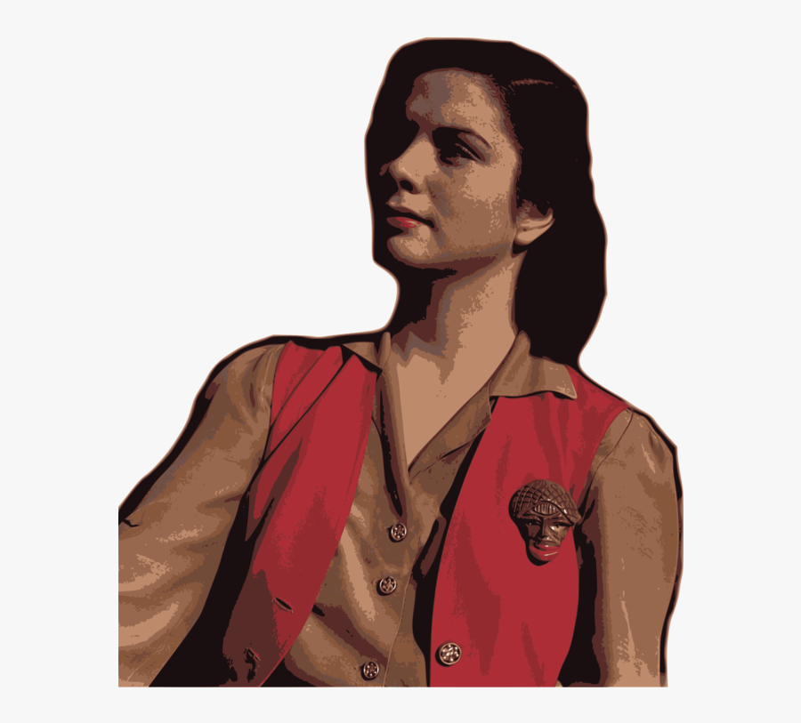 Art,neck,black Hair - Illustration, Transparent Clipart