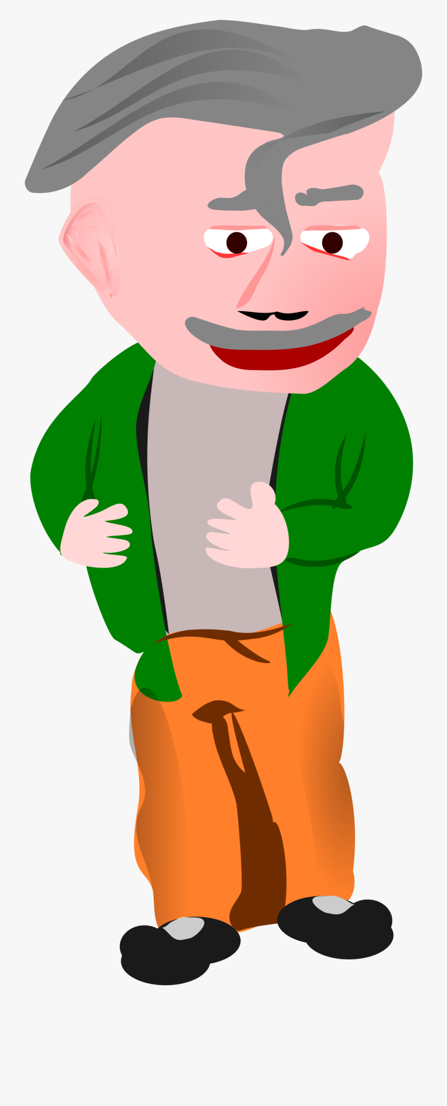 Man With Green Jacket Clip Arts - Cartoon, Transparent Clipart