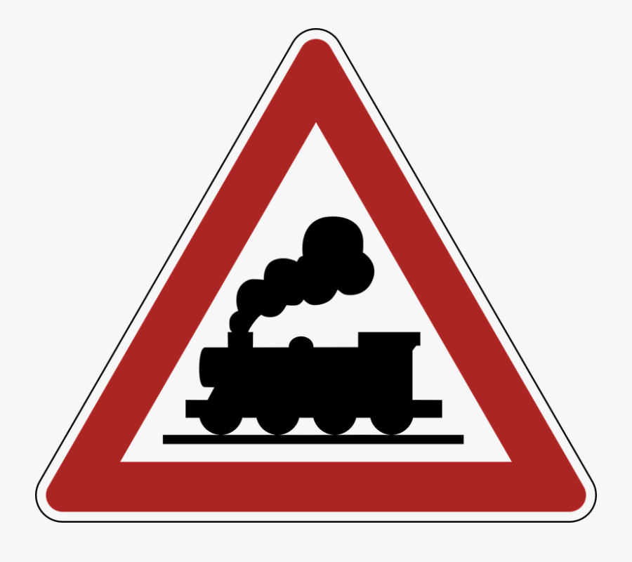 Railroad Clipart Street Sign Free - Train Silhouette, Transparent Clipart