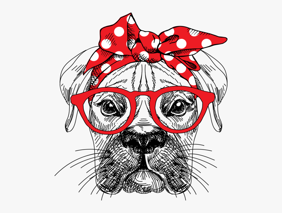 Bandan Dog Shirt - Red Bandana Headband Vector, Transparent Clipart