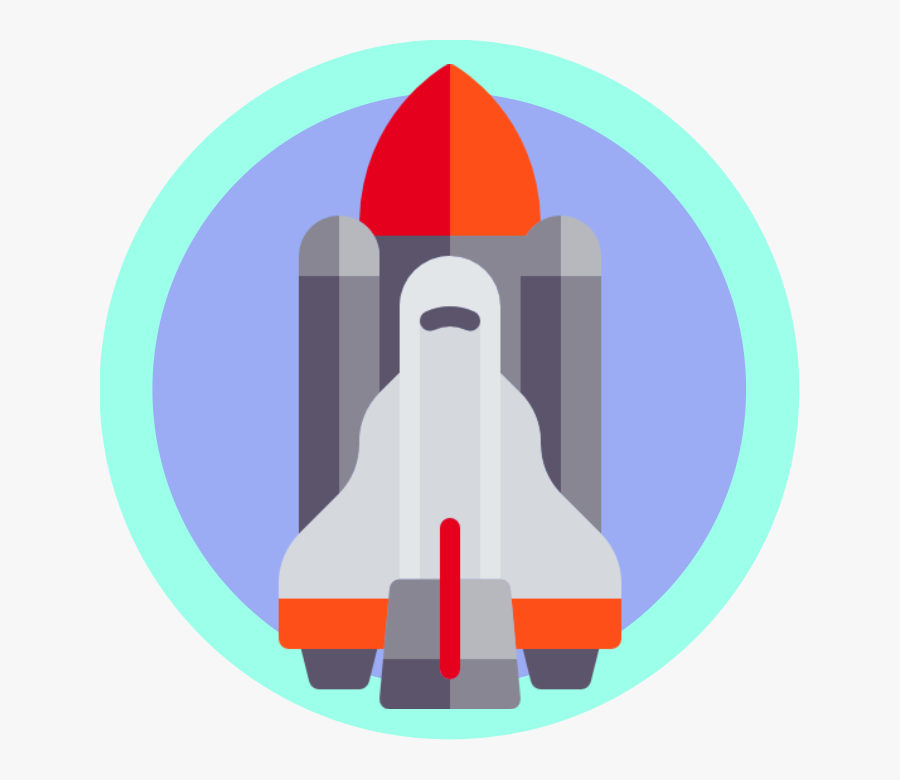 Charlie The Robot - Space Shuttle, Transparent Clipart