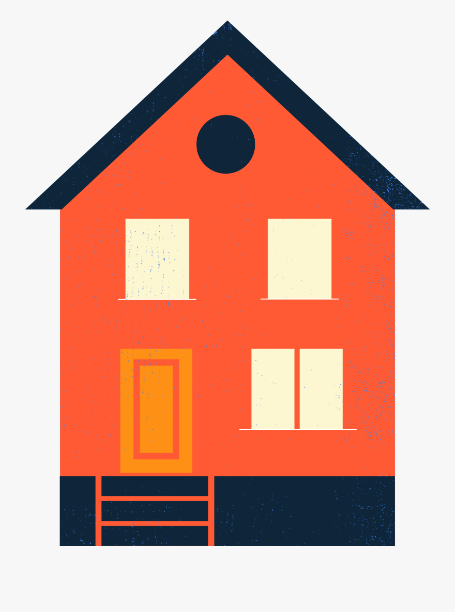 Transparent Falling Off Cliff Clipart - House, Transparent Clipart