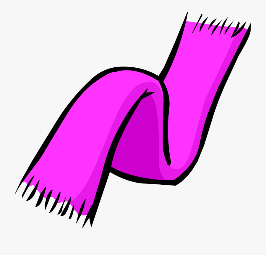 Pink Scarf - Red Scarf Clipart, Transparent Clipart
