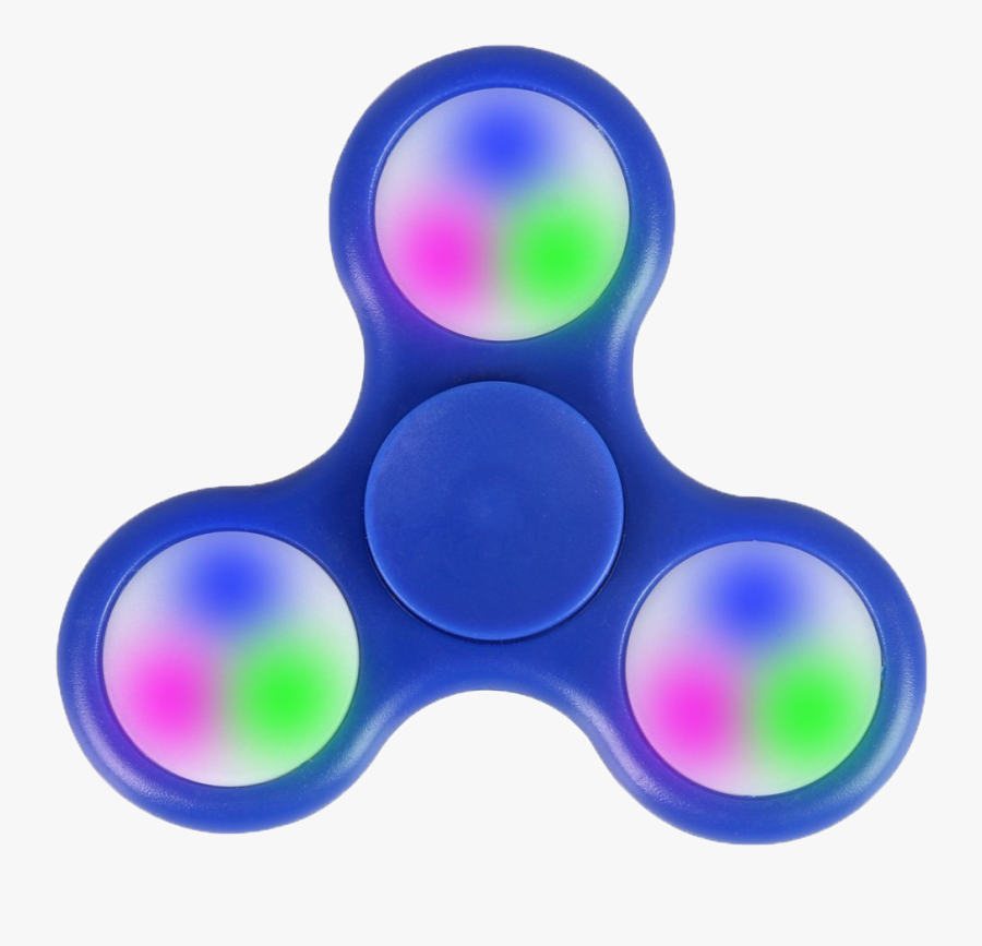 Led Fidget Spinner Png Clipart - Colorful Fidget Spinner Transparent Background, Transparent Clipart